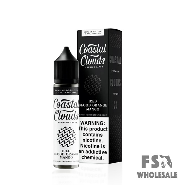 COASTAL CLOUDS 60ML E-LIQUID 06MG - ICED BLOOD ORANGE MANGO