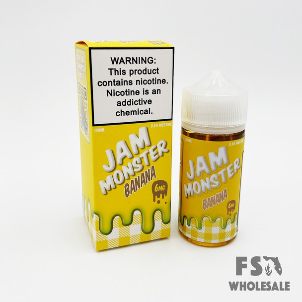 JAM MONSTER 100ML E-LIQUID 06MG - BANANA 