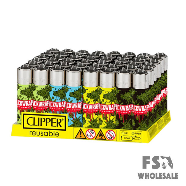 CLIPPER LIGHTER DISPLAY - PACKWRAPS FLOWER