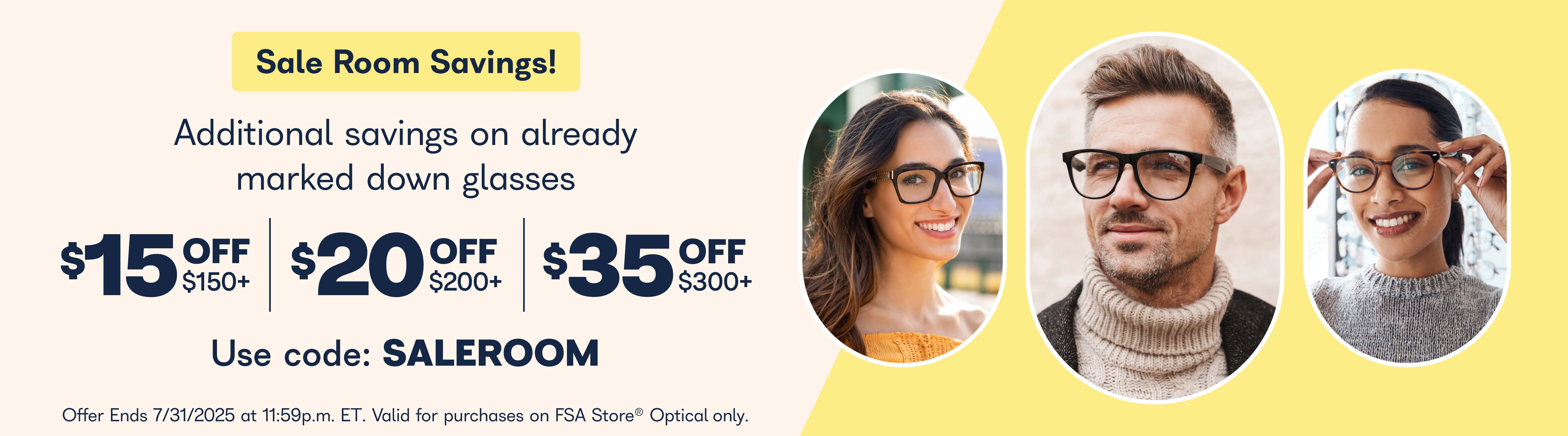The answer is clear. An upgrade in fully eligible eyewear.