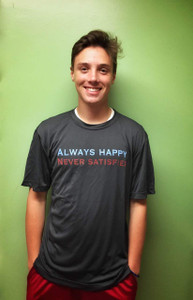Men's Always Happy Never Satisfied T-Shirt 