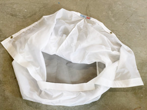 The Sail22 Melges 24 Lightweight spinnaker bag attaches with clips or lashing through the grommets. Drainage through the bottom to allow water to drain from the kite after dousing. 