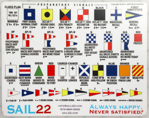 Racing Signal Flag Sticker - Sail22