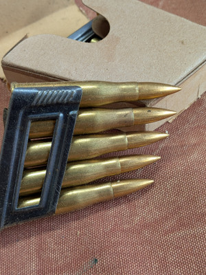 18 Boxes of Original WW2 German M95 8X56 Ammo on Enblock Clips