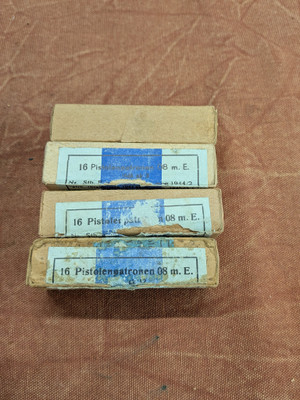 WW2 German 9MM Ammo Boxes Unsealed