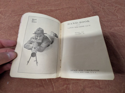 US Lewis Gun Model 1917 Manual
