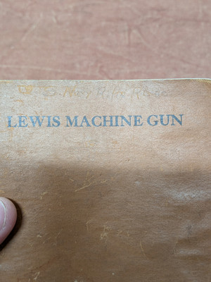US Lewis Gun Model 1917 Manual