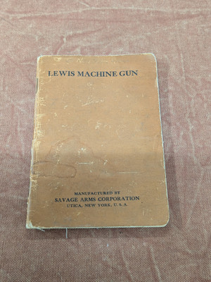 US Lewis Gun Model 1917 Manual
