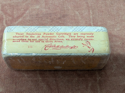 Vintage Box of Remington UMC 32 Automatic Ammunition