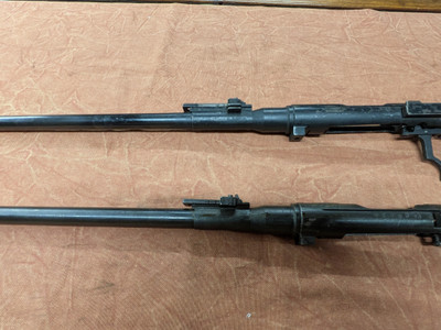 Lot of two Type 99 Barreled Action without Bolt