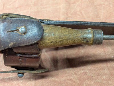 WW1 German C96 Red Nine Stock Leather set, 1916 dated and Unit Marked