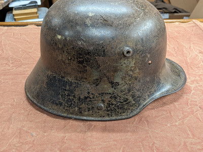 WW1 Imperial German M17 Helmet with Wartime Insignia