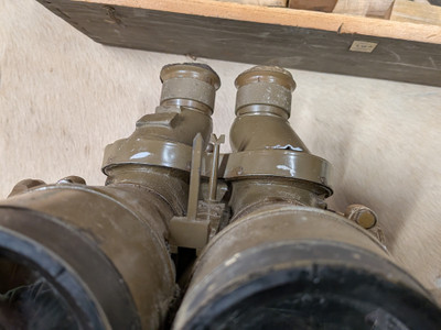 WW2 Japanese Anti Aircraft Binoculars in case with Bring Back Documents