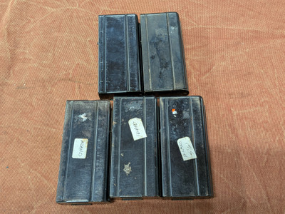 Lot of 5 WW2 Inland M1 Carbine Magazines