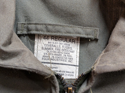 US Gulf war era flight suit Airlift Command