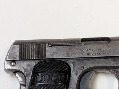 Colt 1908 Hammerless Vest Pocket Pistol Made in 1921