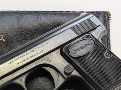 Mint Condition Baby Browning 25 auto pistol with Original Bag