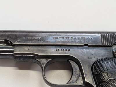 Colt 1903 Pocket Hammerless 1913 Production
