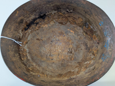 WW2 Japanese Type 90 Helmet with Kanji Markings
