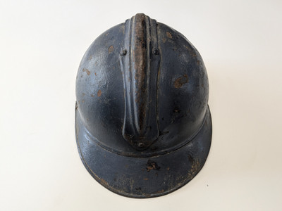 WW1 French Helmet with Sky Blue Paint