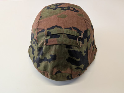 M42 Helmet with replica SS Camo Cover