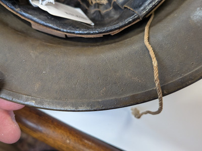 WW1 US Brodie Helmet With liner & Chinstrap