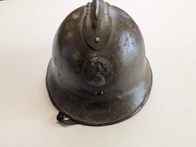 WW2 French Adrian Helmet with Liner