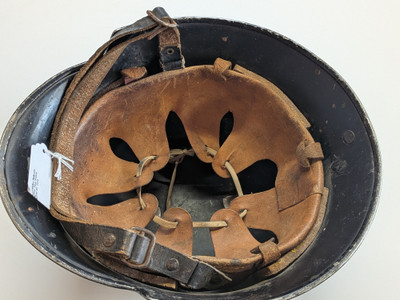 WW2 German Fire Police Double Decal Helmet with Liner