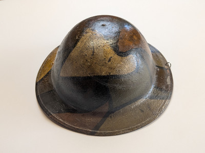 U.S. WW1 Helmet Camouflage Painted