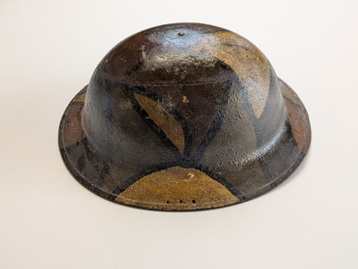U.S. WW1 Helmet Camouflage Painted