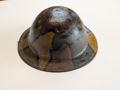 U.S. WW1 Helmet Camouflage Painted