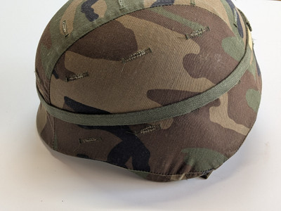U.S. Woodland Camo Kevlar Helmet