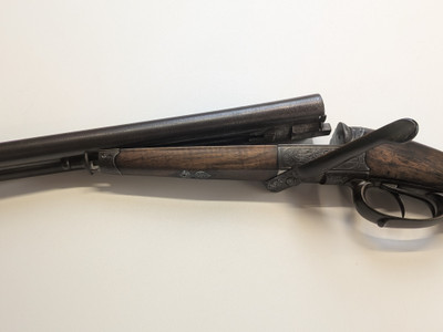 Engraved German Double Barrel 16 Gauge Under Lever