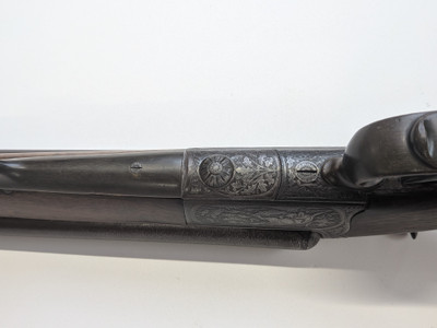 Engraved German Double Barrel 16 Gauge Under Lever