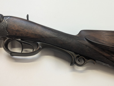 Engraved German Double Barrel 16 Gauge Under Lever