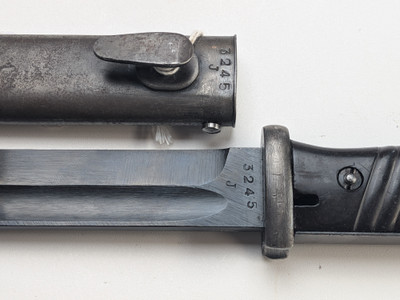 WW2 German K98k Bayonet 42 COF code all Matching