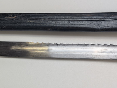 Rare German 71 Sawback Bayonet - All Matching with Unit Marking
