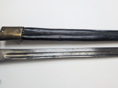 Mauser 71 Bayonet dated 1875 - Unit Marked with Scabbard