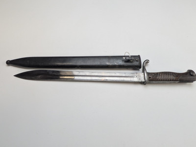 WW1 Imperial German 98/05 Butcher Bayonet w/ Battle Damage