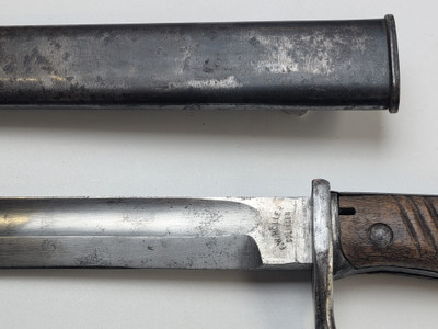 WW1 Imperial German 98/05 Butcher Bayonet w/ Battle Damage