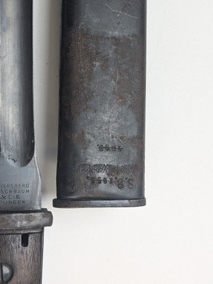 WW1 98/05 Butcher Bayonet - Unit Marked and Ground Sawback
