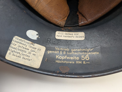 WW2 German Luftschutz Air Defense Helmet