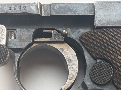 DWM P08 1917 Dated Rework for German Navy, Matching Mag, Unit Marked