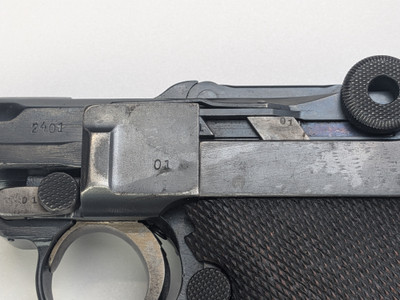 WW1 DWM P08 Luger - 1918 dated with 1920 Weimar Stamp