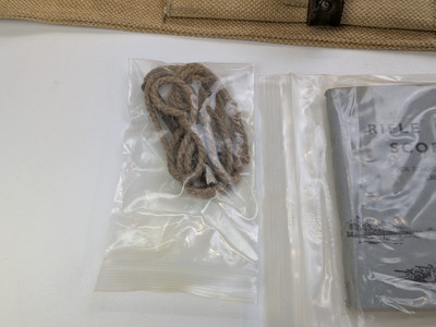 British Enfield Canvas Cover W/ Clips and Manual