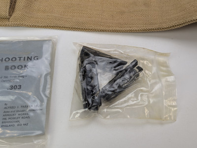 British Enfield Canvas Cover W/ Clips and Manual