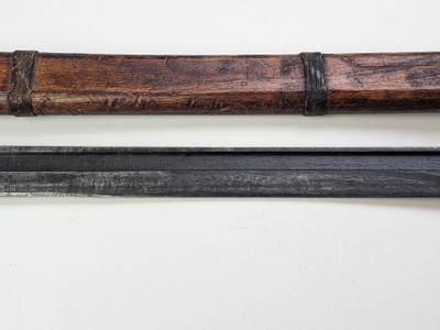 WW2 Japanese Arisaka Bayonet - Jinsen Arsenal W/ wood Scabbard