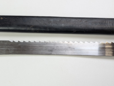 Swiss Model 1914 Pioneer Sawback Bayonet for K11 - Mint Condition