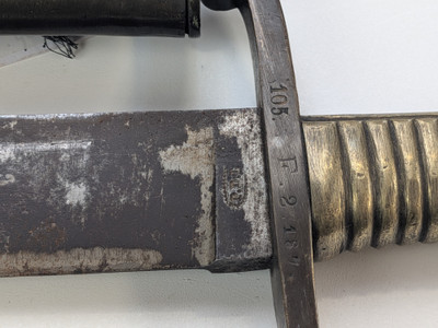 Pre Imperial German 1845 Faschinenmesser - Unit Marked