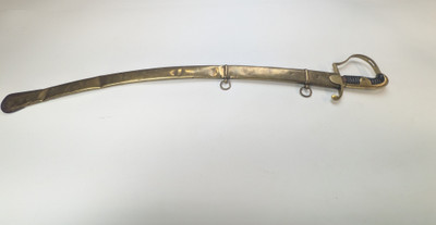 British 1796 Pattern Saber P Knecht maker marked W/ gold inlay